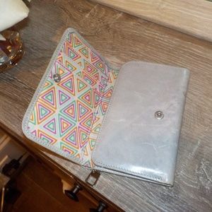 HOBO ⚡️grey patterned jill wallet